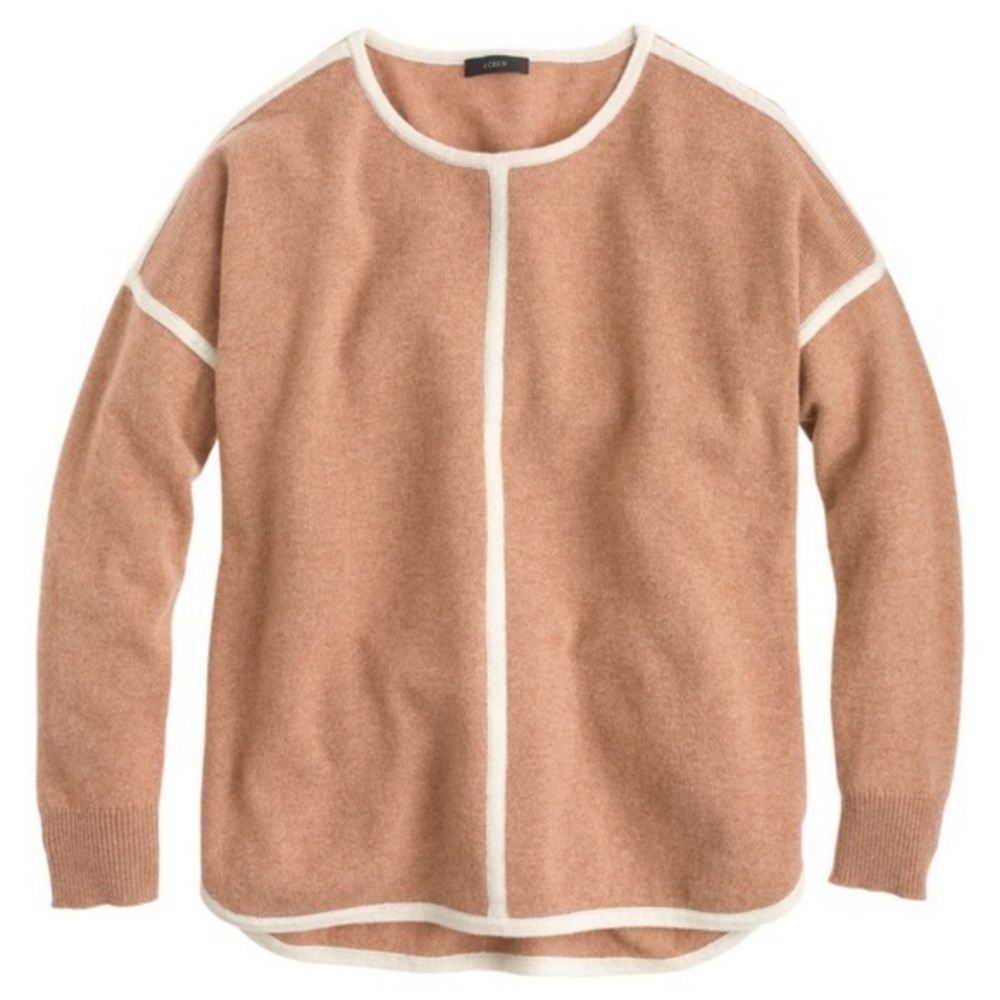 JCREW curved hem sweater